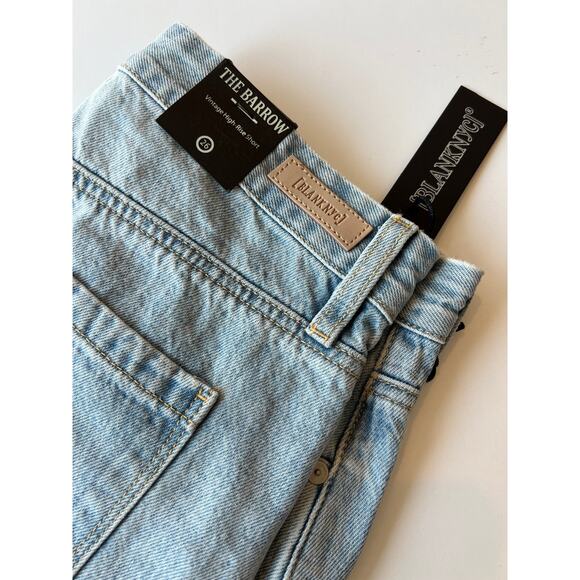 Blank NYC The Barrow Vintage High-Rise Cut Off Light Wash Jean Shorts size 26 - Picture 8 of 16